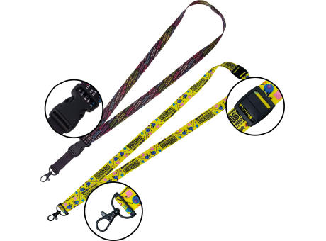 rPET Heißtransferlanyard Nahtlos