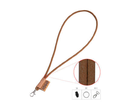 Korklanyard rund