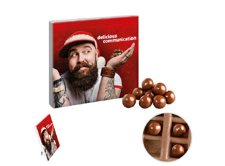 reinpapier® Mini-Adventskalender mit Schokoknusperkugeln