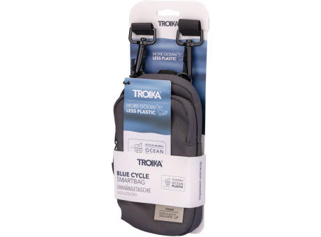 TROIKA Smartphone Umhängetasche BLUE CYCLE SMARTBAG