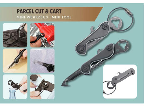 TROIKA Mini-Werkzeug PARCEL CUT & CART