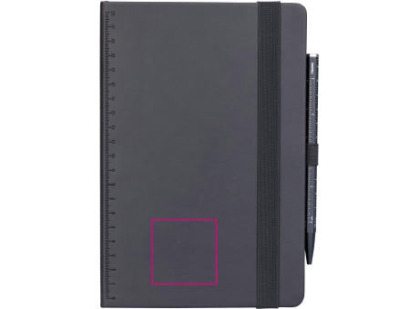 TROIKA Notizblock BLACK SLIMPAD A5