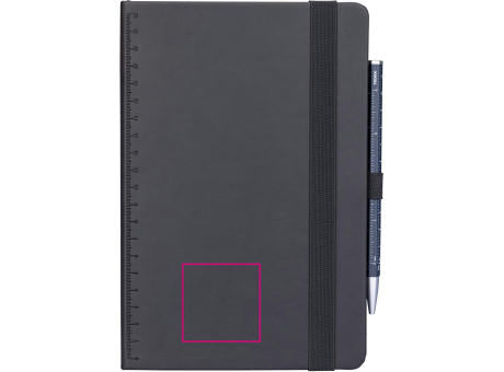 TROIKA Notizblock BLACK SLIMPAD A5