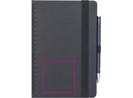 TROIKA Notizblock BLACK SLIMPAD A5