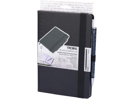 TROIKA Notizblock BLACK SLIMPAD A5
