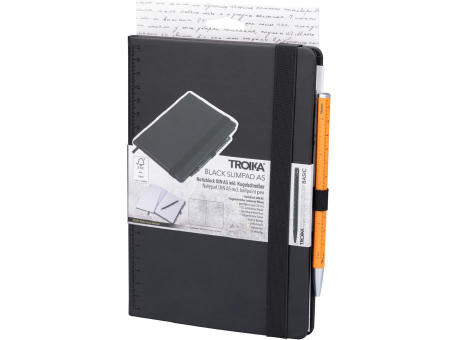 TROIKA Notizblock BLACK SLIMPAD A5