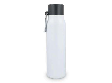Karabiner mattierte Isolierflasche 600 ml