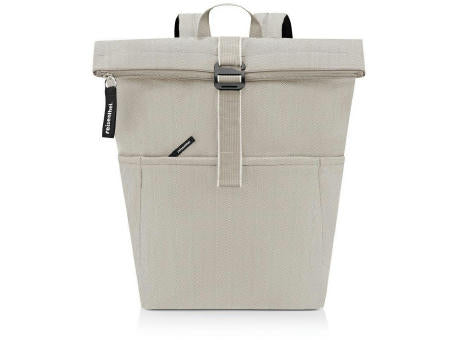 rolltop backpack twist silver