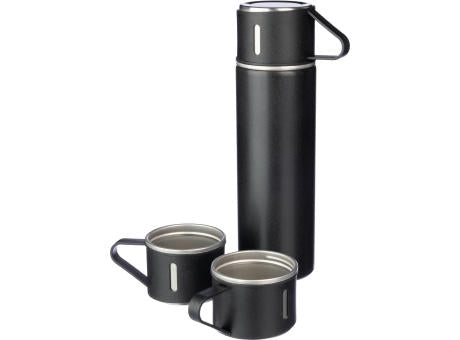 Thermosflaschen-Set | Edelstahl | 420 ml + 2 Becher
