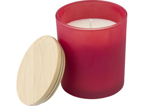 Kerze Josiah | Glas mit Bambusdeckel | Sojawachs | 280 g
