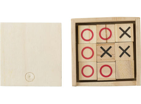 Tic Tac Toe Alessio | Kiefernholz