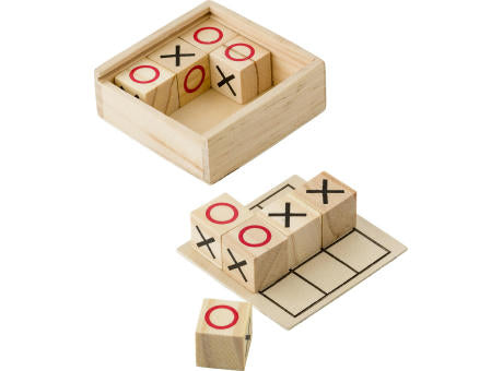 Tic Tac Toe Alessio | Kiefernholz