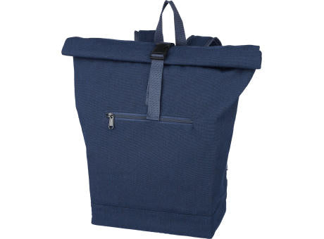 Rolltop-Rucksack Thaddeus aus recyceltem Poly-Baumwollgewebe (330 g/m2)