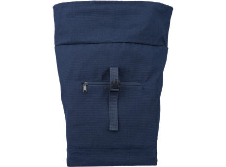 Rolltop-Rucksack Thaddeus aus recyceltem Poly-Baumwollgewebe (330 g/m2)