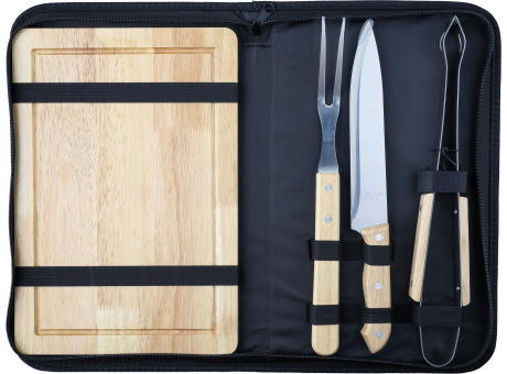Grillset Kathleen | Edelstahl | 4 St. | Polyestertasche