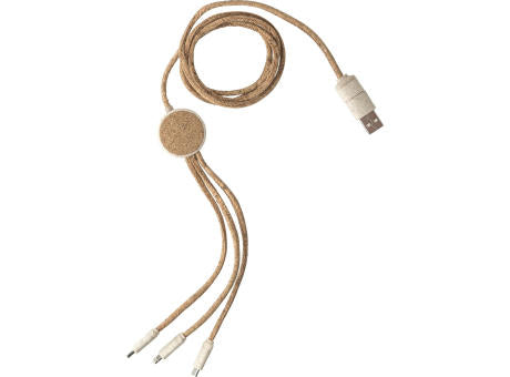 Ladekabel | Kork | 4-in-1 | 1,20 m