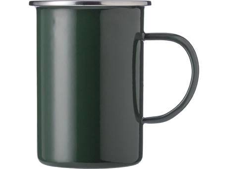 Emaille-Tasse Ayden | Edelstahlrand | 450 ml