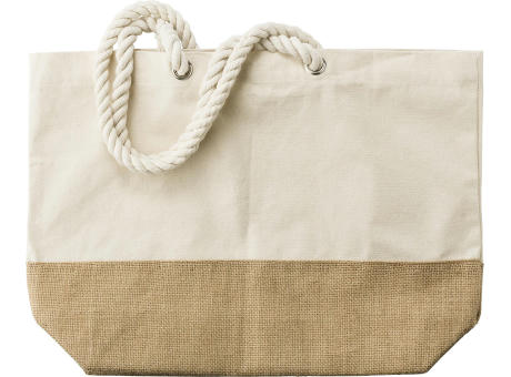 Einkaufstasche Diego | Baumwolle 280 g/m² | Juteboden
