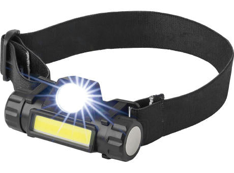 Stirnlampe Mina | Kunststoff | LED + COB | USB-C aufladbar