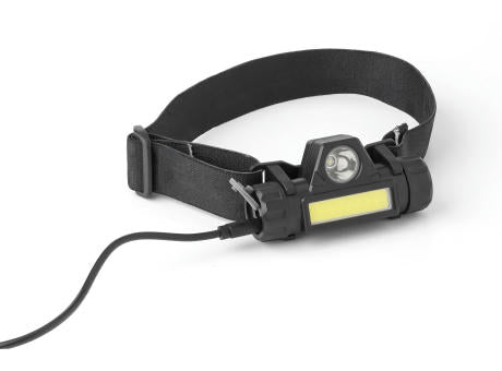 Stirnlampe Mina | Kunststoff | LED + COB | USB-C aufladbar