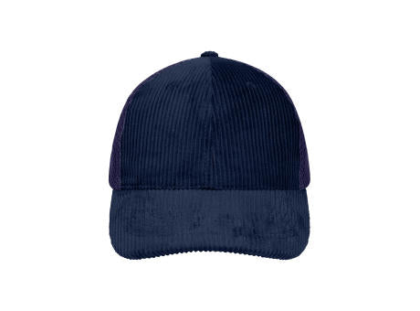 6 Panel Corduroy-Mesh Cap  Organic Cotton - Stylische 6 Panel Mesh Cap aus hochwertigem Bio-Baumwoll Cordwebstoff und weichem Meshmaterial