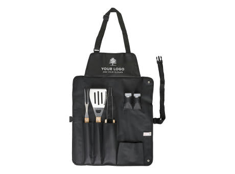 Grillset Hugo | Edelstahl | Schürze