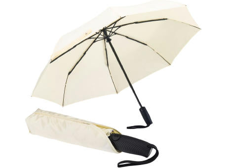 Sportlich-eleganter Taschenschirm mit ergonomisch geformtem Griff