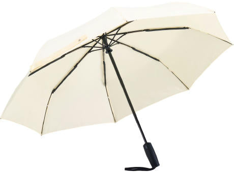Sportlich-eleganter Taschenschirm mit ergonomisch geformtem Griff