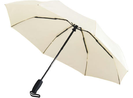 Sportlich-eleganter Taschenschirm mit ergonomisch geformtem Griff