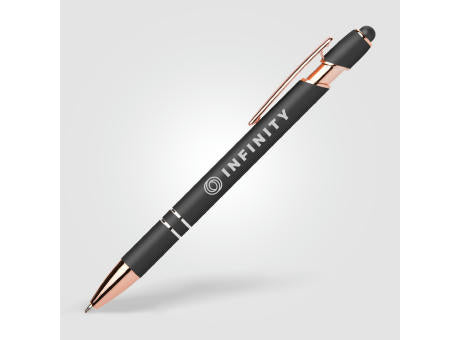 Prince Softy Roségold Metallic Kugelschreiber - m/Stylus