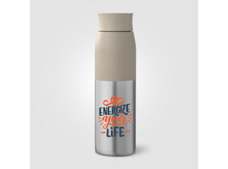 Borealis Recycling-Edelstahlflasche mit Drehverschlu650 ml