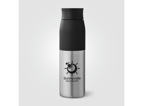 Borealis Recycling-Edelstahlflasche mit Drehverschlu650 ml