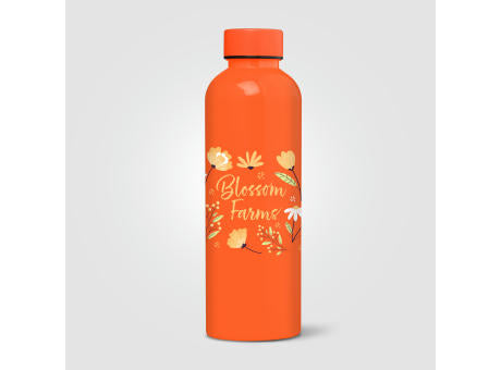 Norden Trinkflasche in glänzender Monochrom-Optik und wasserdicht aus rPET - 680 ml