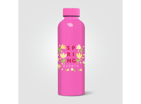 Norden Trinkflasche in glänzender Monochrom-Optik und wasserdicht aus rPET - 680 ml