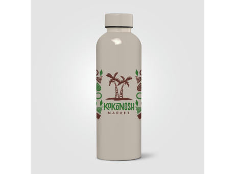 Norden Trinkflasche in glänzender Monochrom-Optik und wasserdicht aus rPET - 680 ml