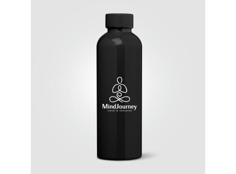 Norden Trinkflasche in glänzender Monochrom-Optik und wasserdicht aus rPET - 680 ml