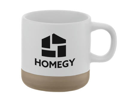 Terra - 350 ml Keramiktasse mit Tonbasis