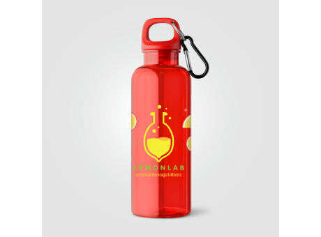 Doli Fahrradflasche mit Schraubverschluss und Karabinerclip aus rPET – 500 ml