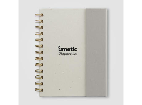 Halden Organiser mit Spiralbindung, Haftnotizen und FSC-Papier - B6