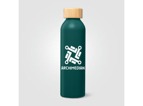 Eden Trinkflasche mit Bambusverschluss aus recyceltem Edelstahl - 590 ml