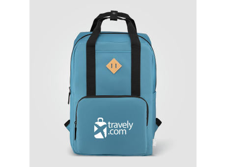 Majesty Laptop-Rucksack mit verstellbarem Gurt für 15-Zoll-Laptops aus 300D rPET - 16 L