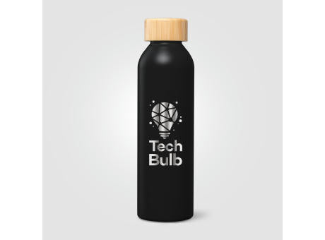 Eden Trinkflasche mit Bambusverschluss aus recyceltem Edelstahl - 590 ml