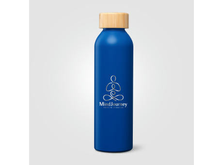 Eden Trinkflasche mit Bambusverschluss aus recyceltem Edelstahl - 590 ml