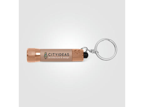 Chroma Softy Monochrome Metallic 3 LED-Taschenlampe mit Schlüsselanhänger