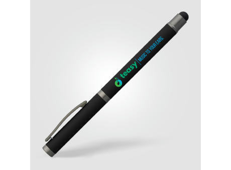 Bowie Gelschreiber mit Stylus aus recyceltem Aluminium
