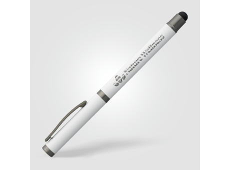 Bowie Gelschreiber mit Stylus aus recyceltem Aluminium