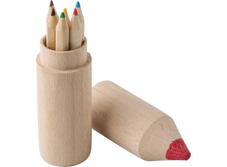 Buntstift-Set Francis | Holzhalter | 6 Stifte