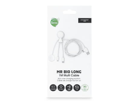 Xoopar Mr. Bio Long Multi-Kabel für Apple/Samsung Watch 1 Meter