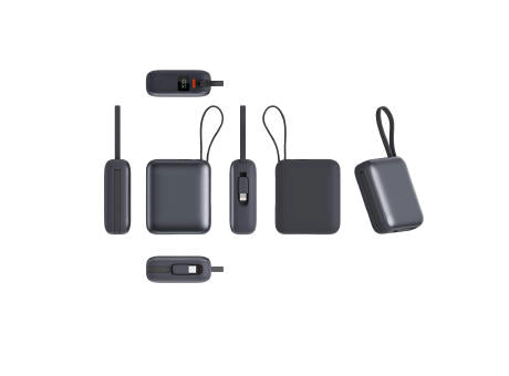 Nova Powerbank 22,5 W Power Delivery mit integrierten Kabeln 10.000 mAh