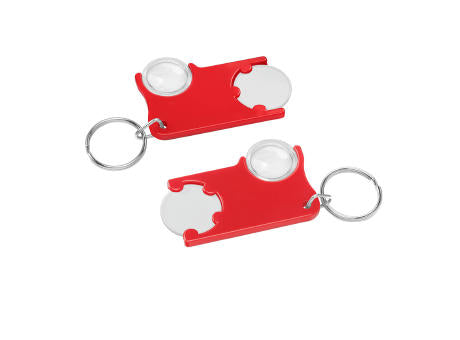 Chiphalter mit 1€-Chip und Lupe